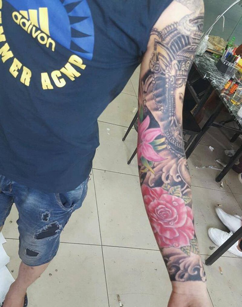 花臂纹身图片