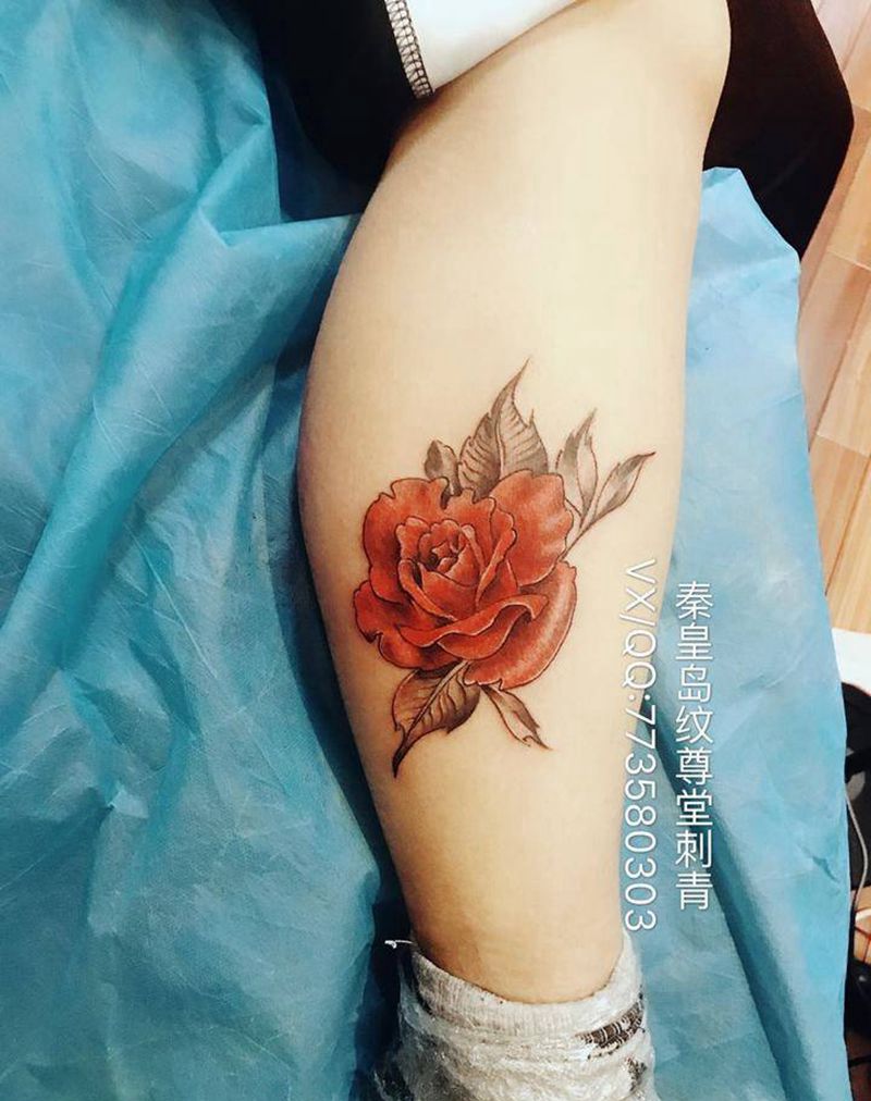 二手玫瑰纹身图片