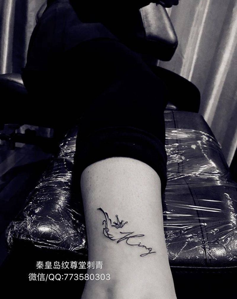 女士小清新两枚纹身图片