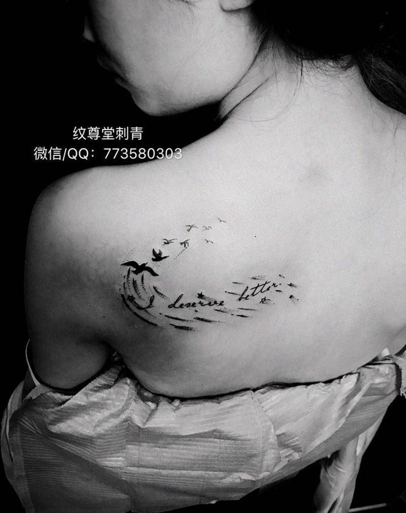 女孩子小清新纹身图片