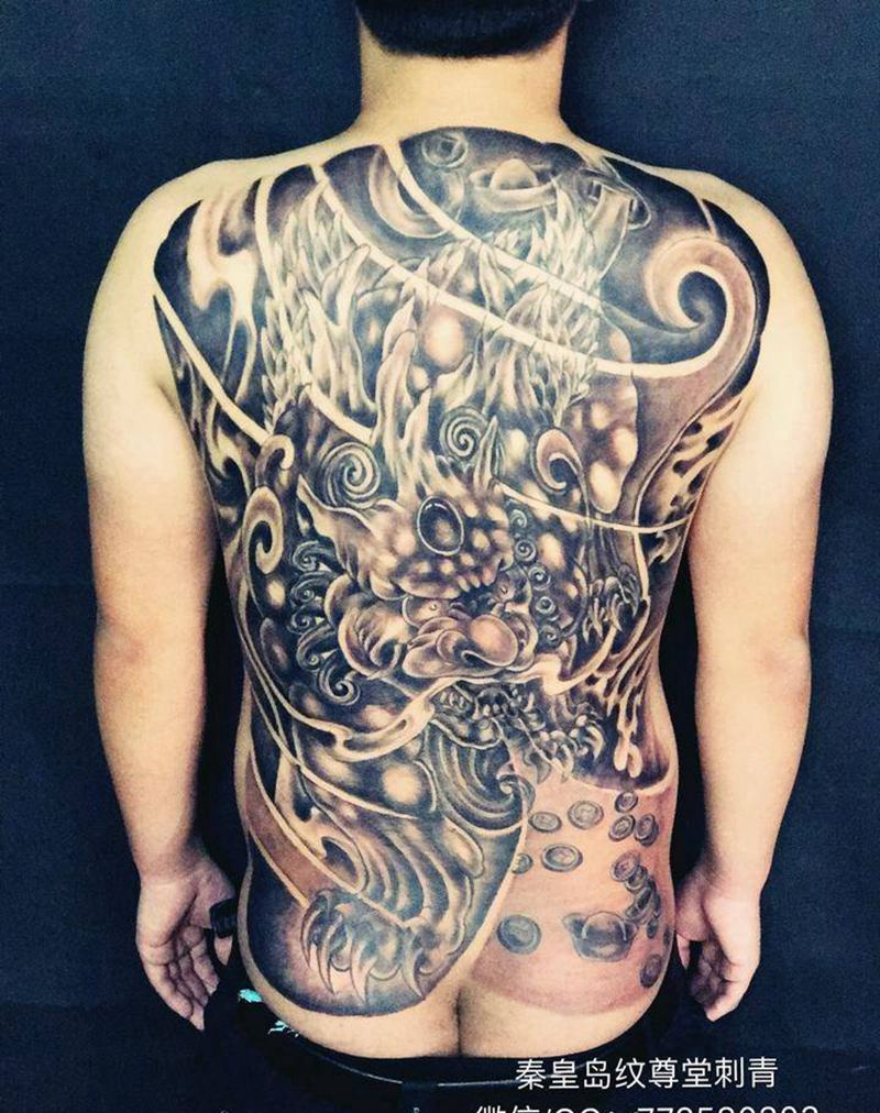 招财兽“貔貅”纹身图片