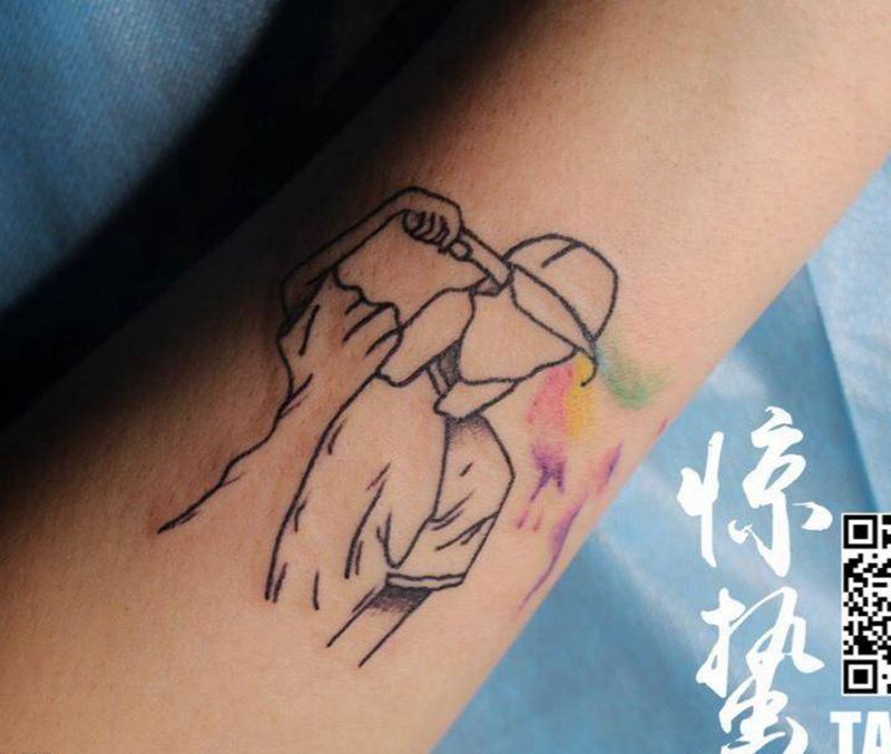 小清新纹身图片_手部脚部纹身图案