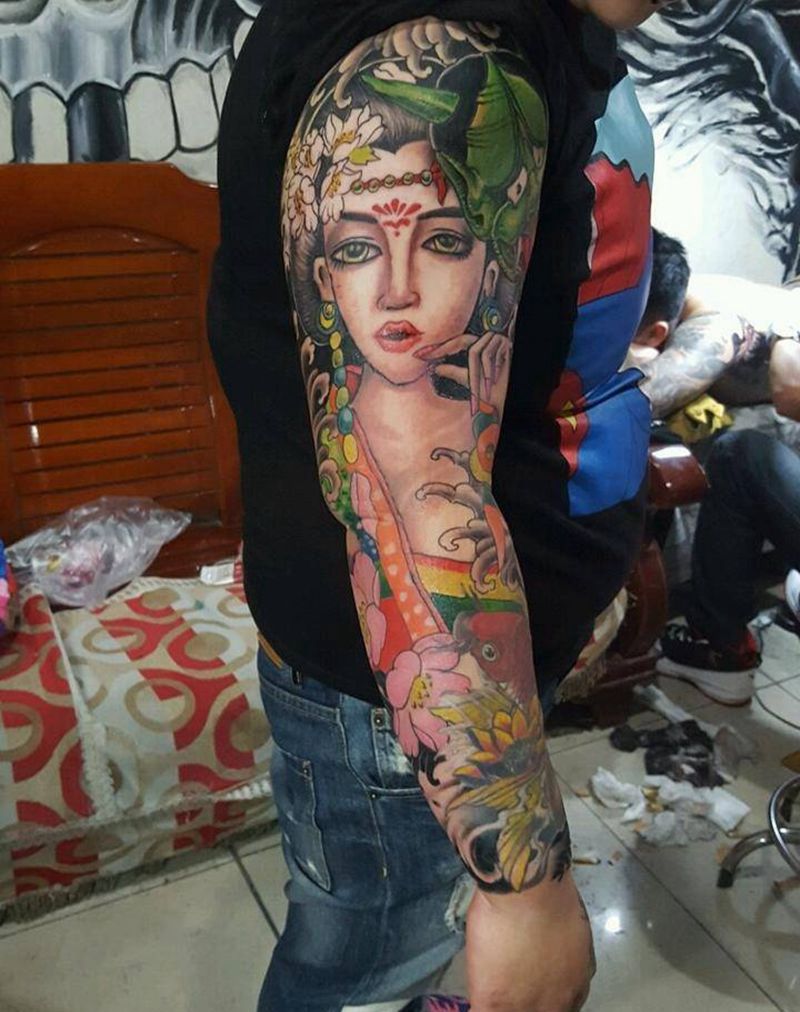 花臂纹身图片
