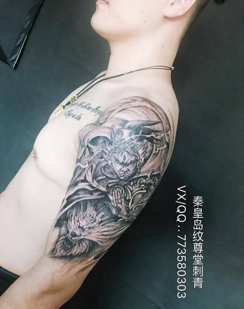 二郎神纹身图片