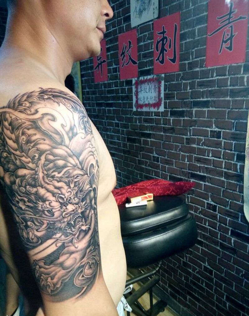 招财貔貅纹身图片