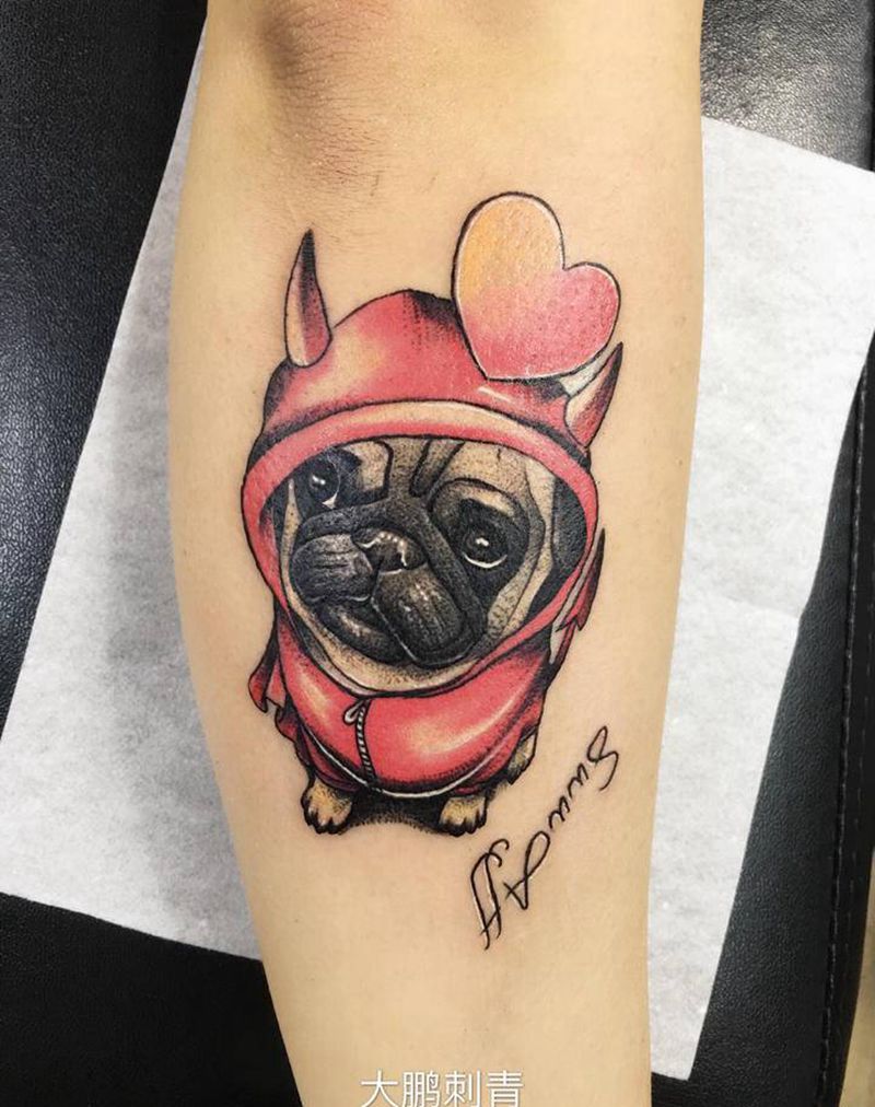 拼接小清新纹身图片_手臂New School几何纹身图案