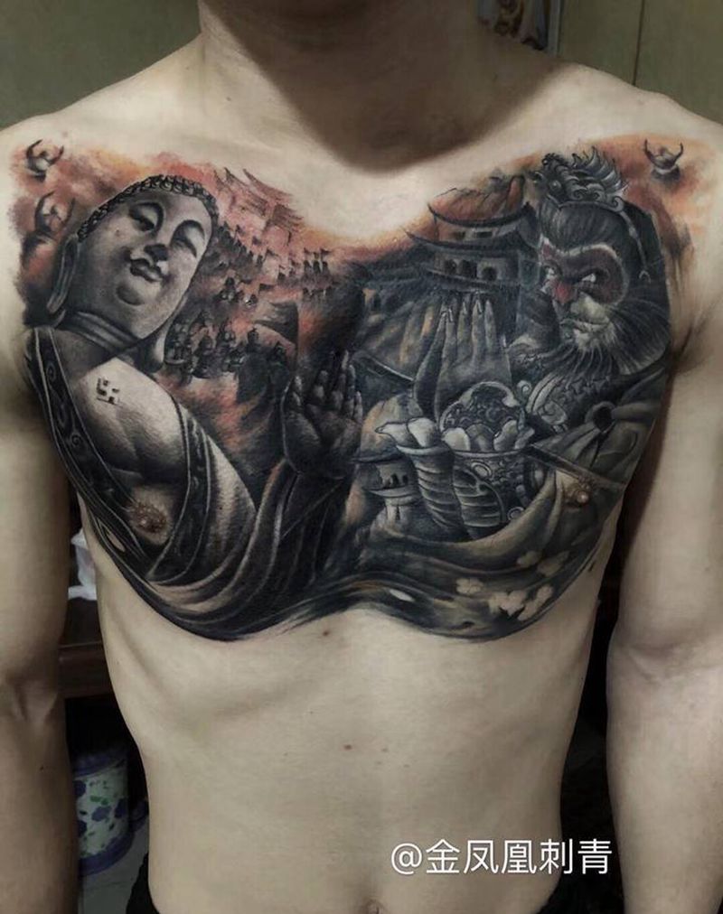 遮盖纹身图片_新传统纹身图案
