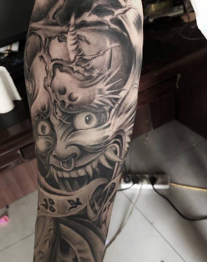 班诺纹身图片_新传统纹身图案