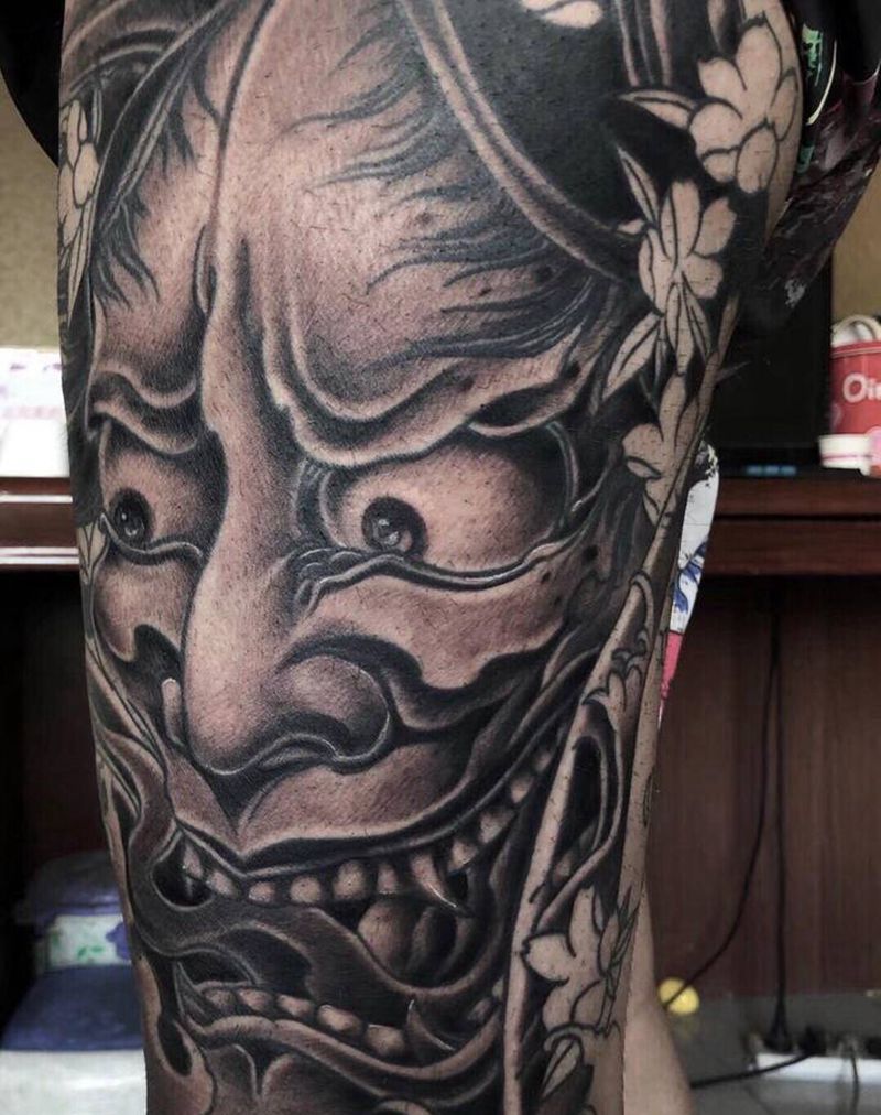 花腿未完待续纹身图片_老传统纹身图案