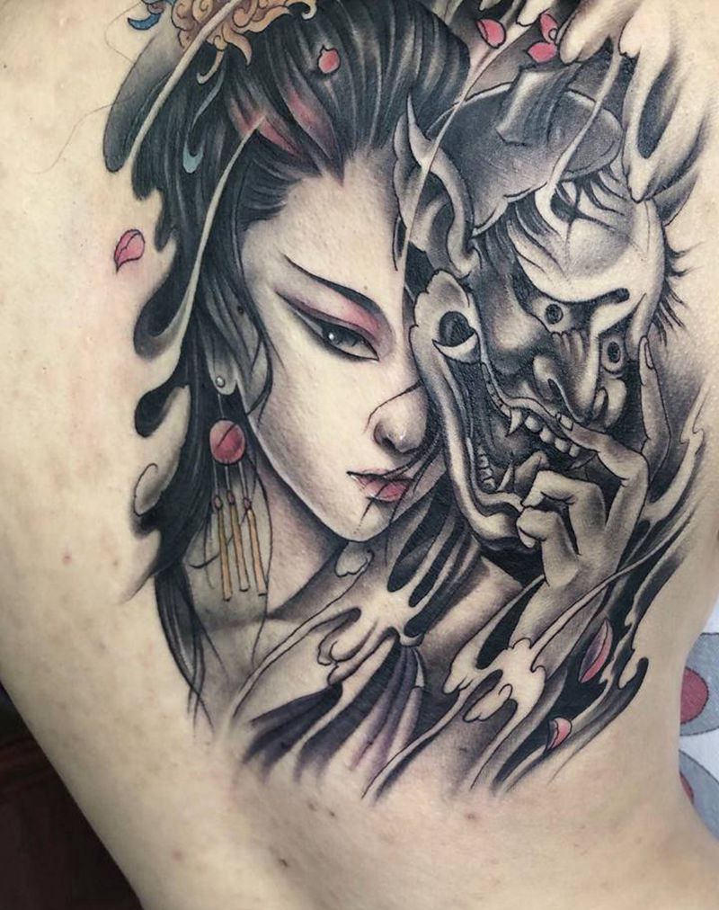 无痛效果纹身图片_新传统纹身图案