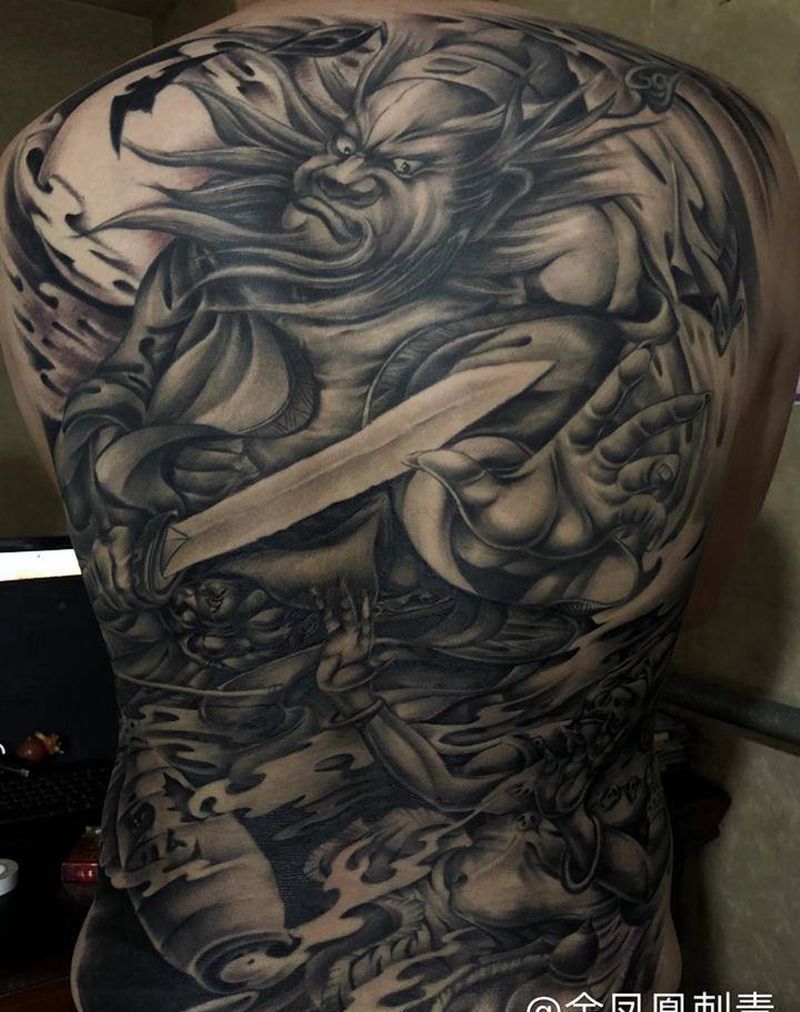 无痛效果纹身图片_新传统纹身图案