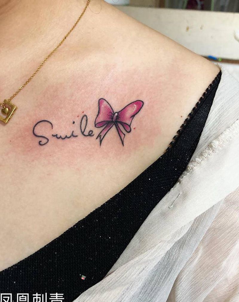 小清新纹身图片_胸部纹身图案