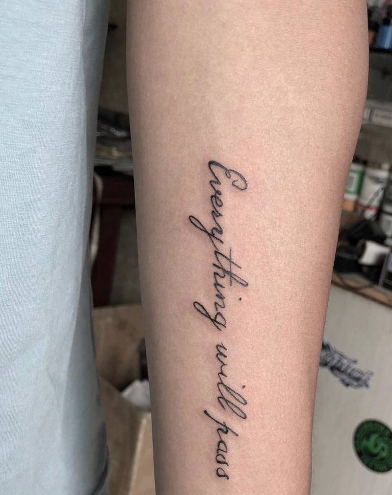 小清新纹身图片_手臂纹身图案