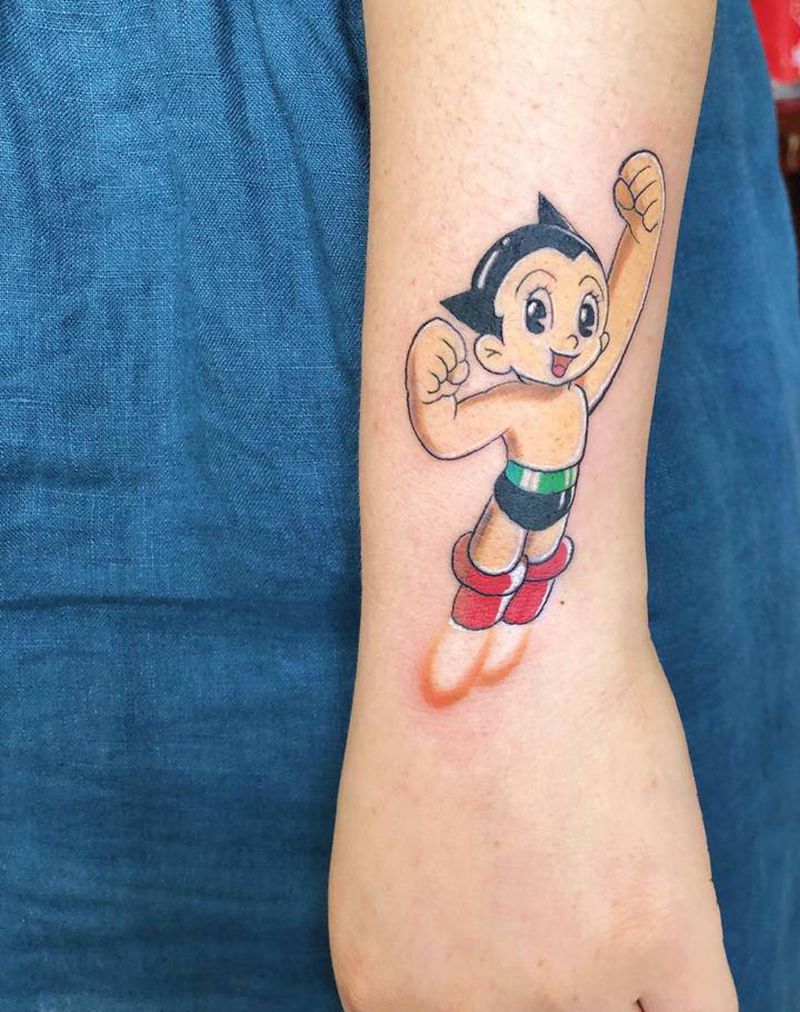 阿童木纹身图片_手臂纹身图案