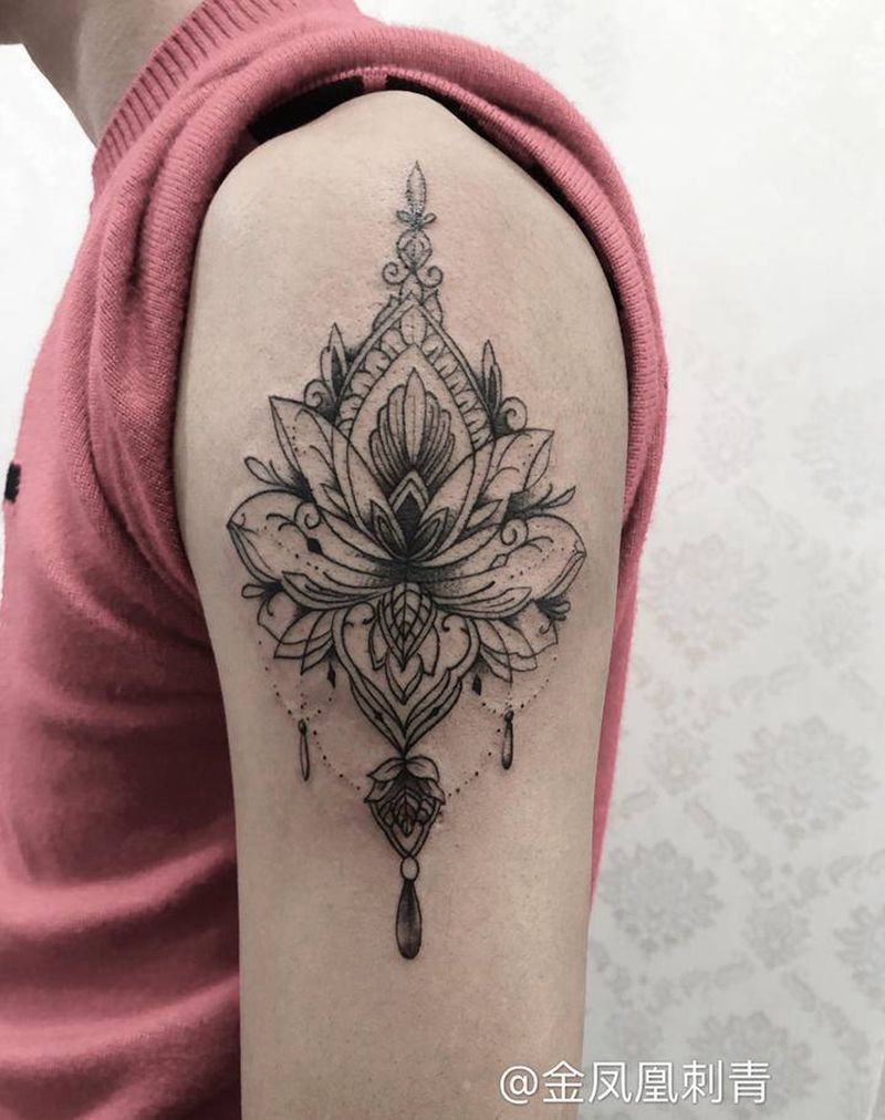 梵花纹身图片_手臂纹身图案