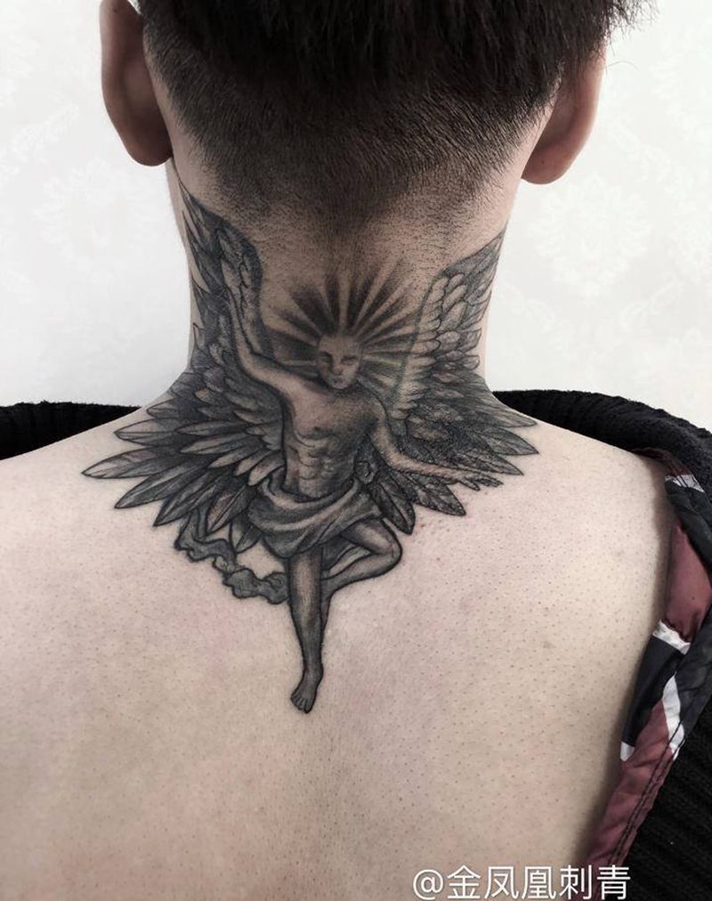 修改纹身图片_颈部纹身图案