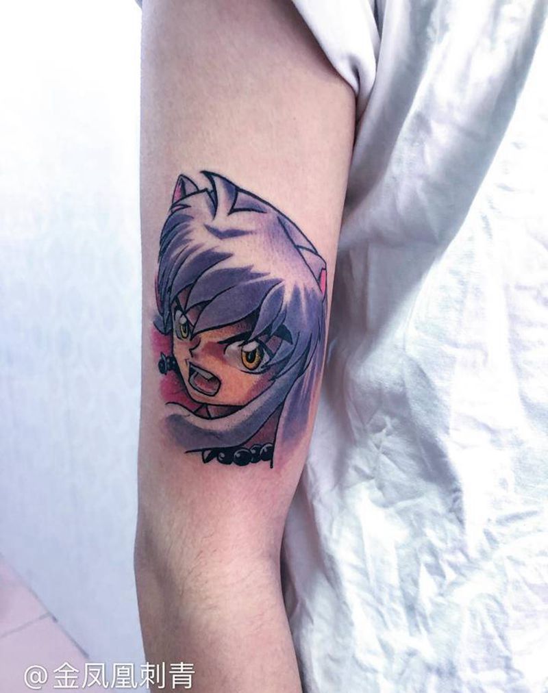 犬夜叉纹身图片_手臂纹身图案