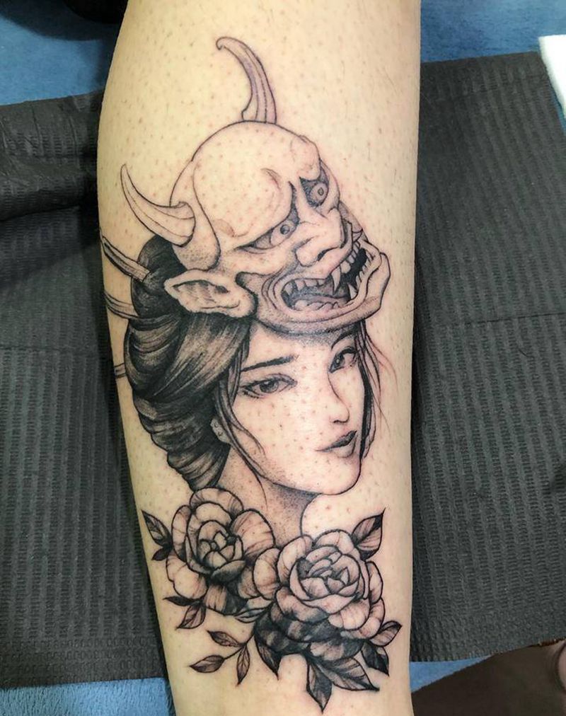 遮盖纹身图片_腿部纹身图案