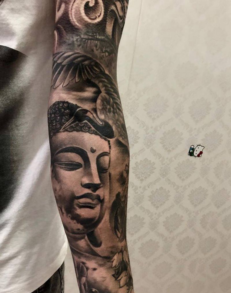 花臂修改添加纹身图片_手臂纹身图案