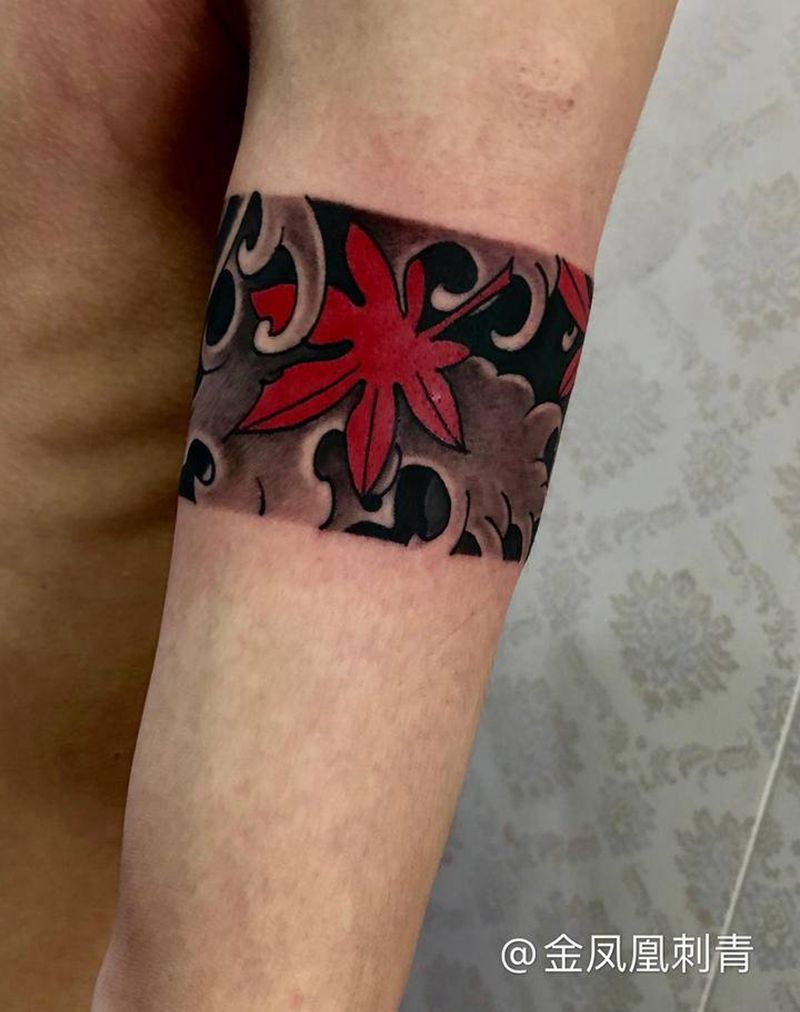 臂环纹身图片_手臂纹身图案