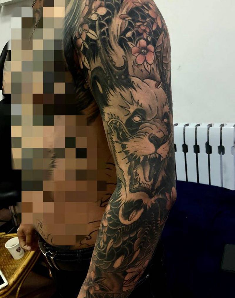 花臂纹身图片_手臂纹身图案