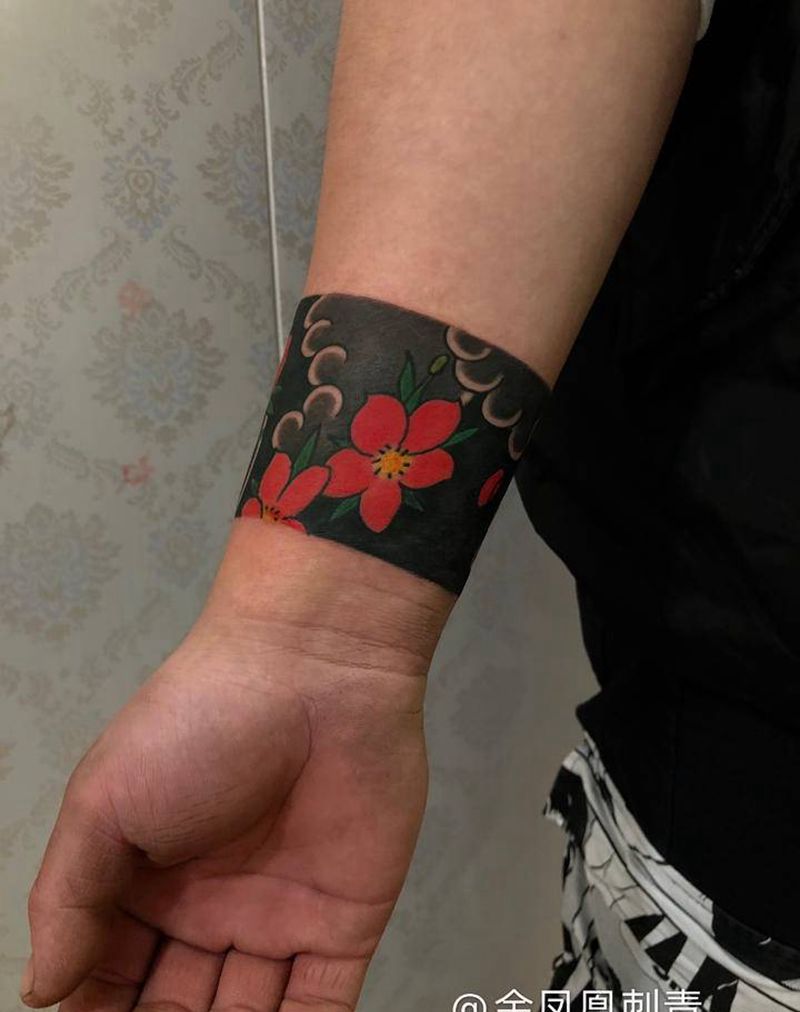 手环纹身图片_手臂纹身图案