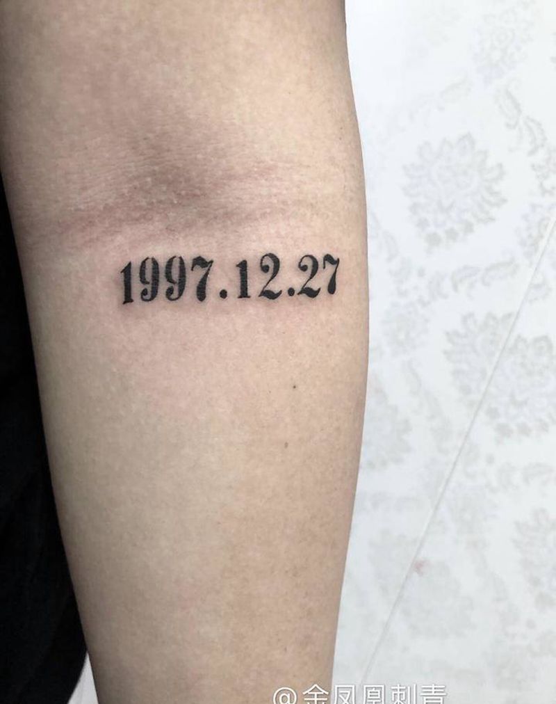 字体纹身图片_手臂纹身图案