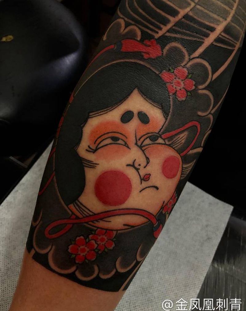 福娃纹身图片_手臂纹身图案