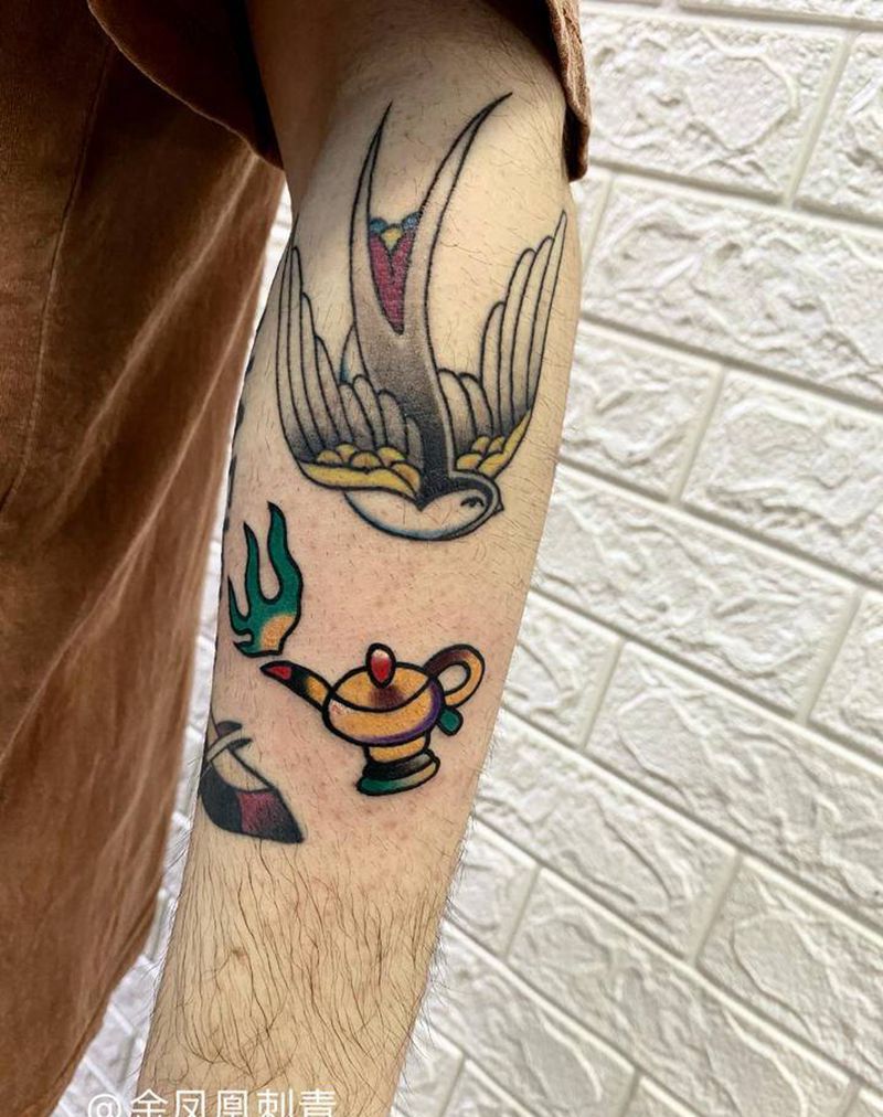 小图纹身图片_Old School纹身图案