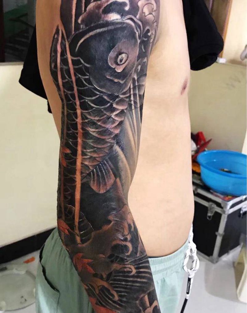 伤疤遮盖纹身图片