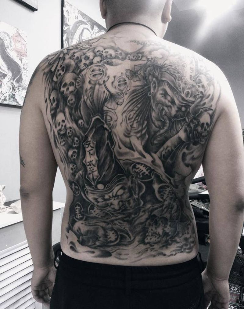 无常纹身图片_新传统纹身图案
