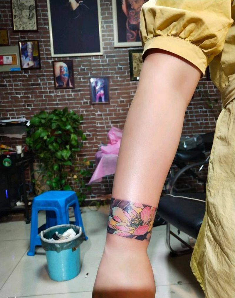 臂环纹身图片_手臂新传统纹身图案