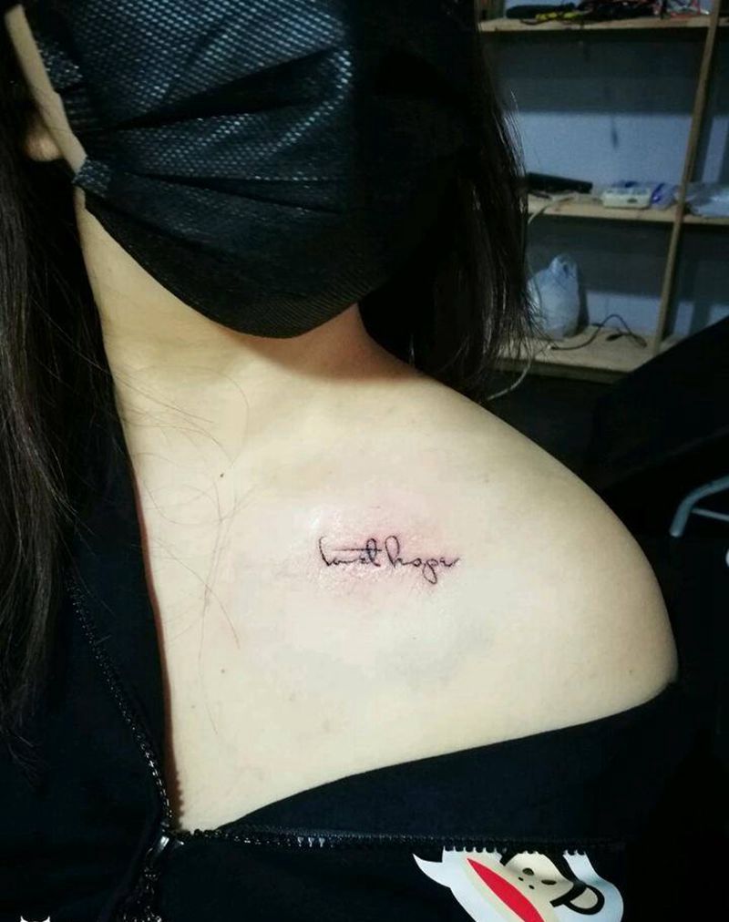 字母小作纹身图片