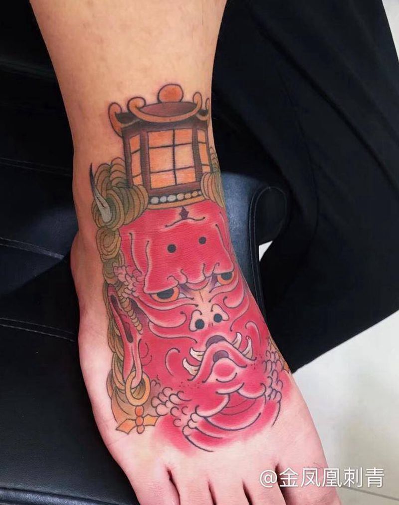 脚背纹身图片