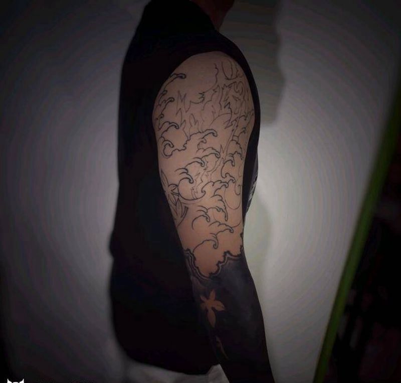 遮盖纹身图片_手臂新传统纹身图案