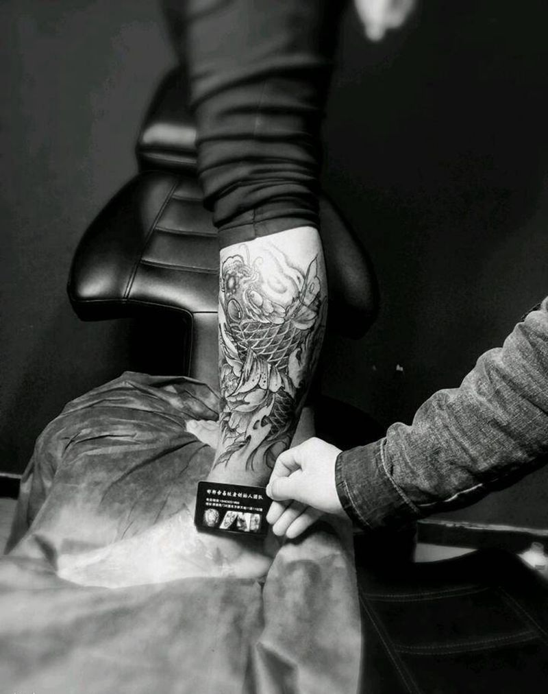 徒弟第一次上真人给顾客整的纹身图片