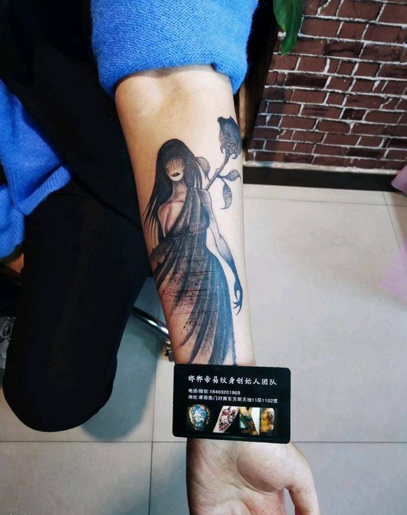 遮盖疤痕纹身图片_手臂Old School纹身图案