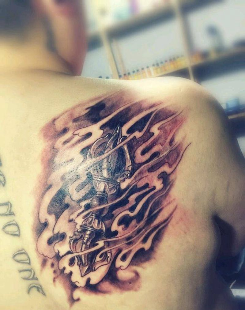 降魔杵纹身图片