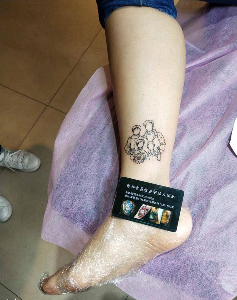 全家福纹身图片