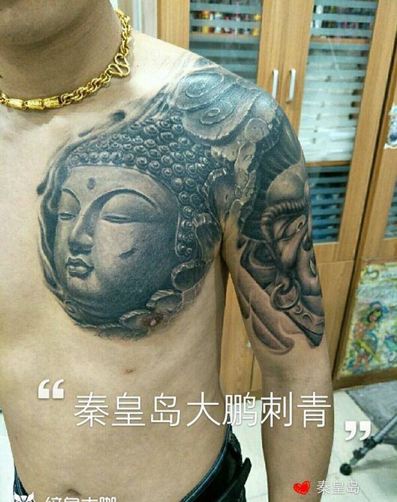 佛，不动明王纹身图片