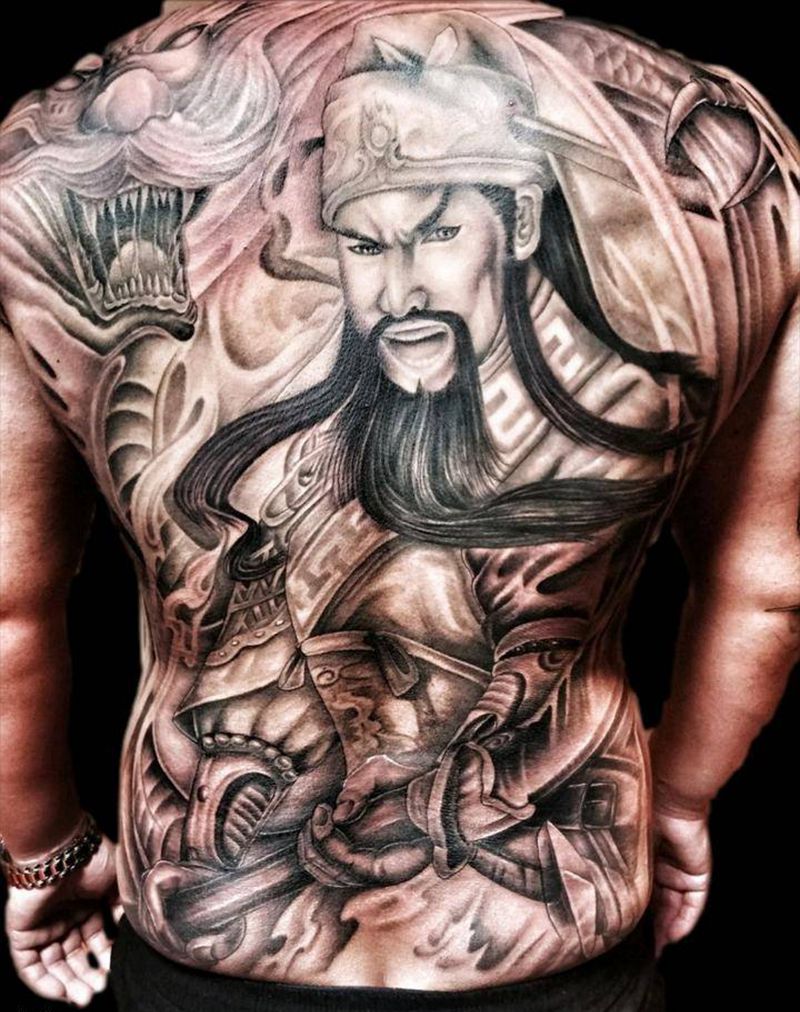 关公纹身图片