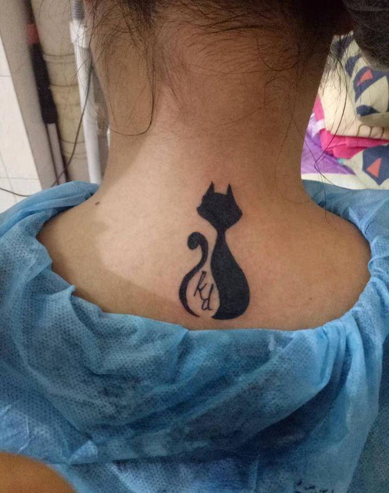 喵星人纹身图片