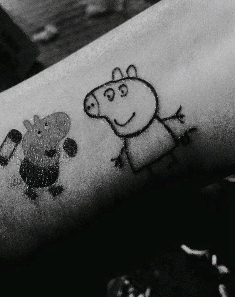 可爱小象纹身图片