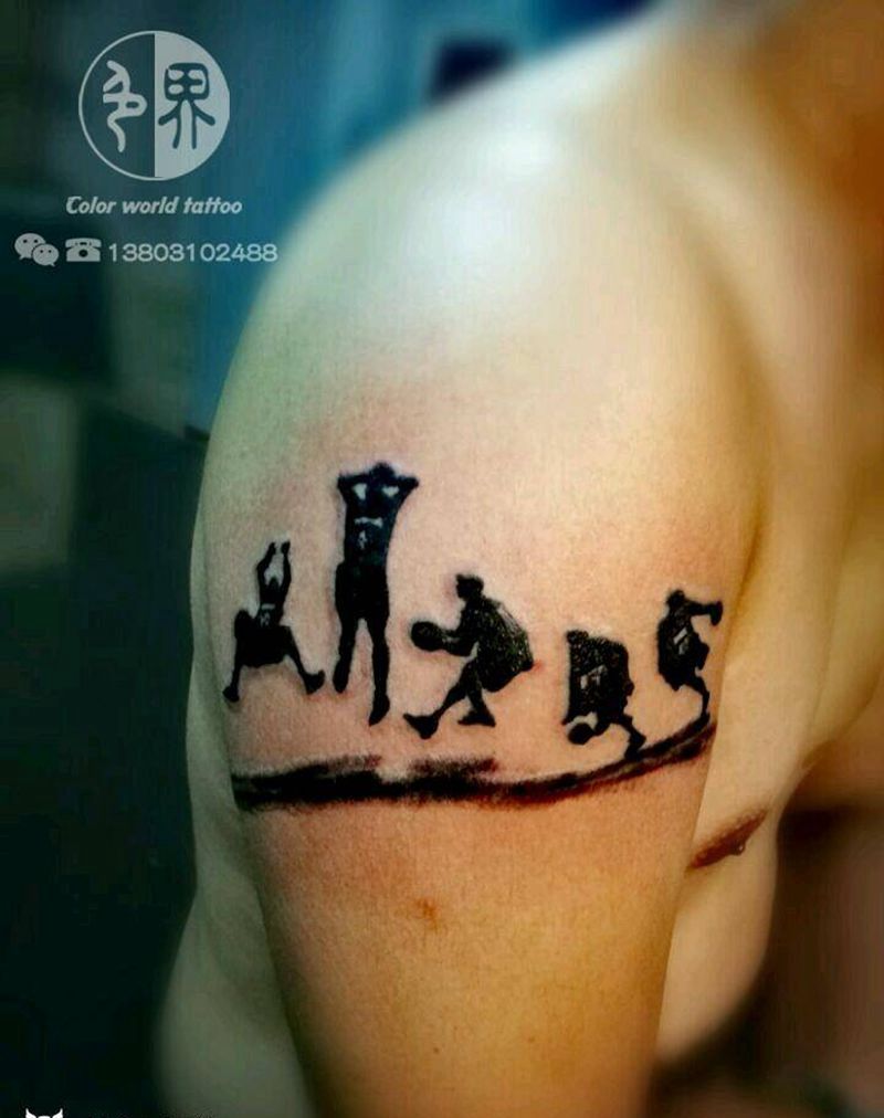 篮球小子纹身图片