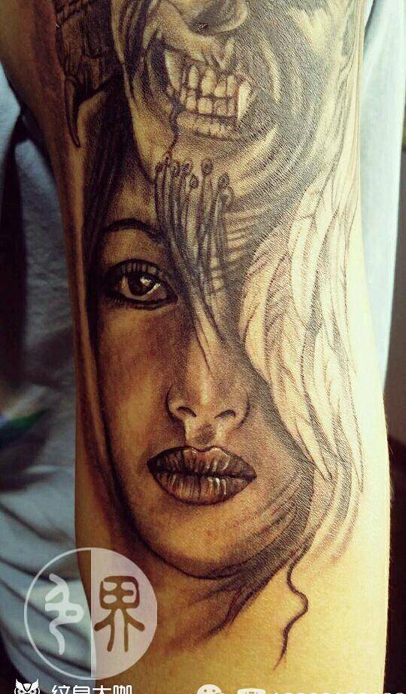 撒旦天使恶魔纹身图片