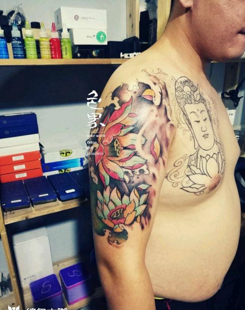 新传统半甲未完待续纹身图片