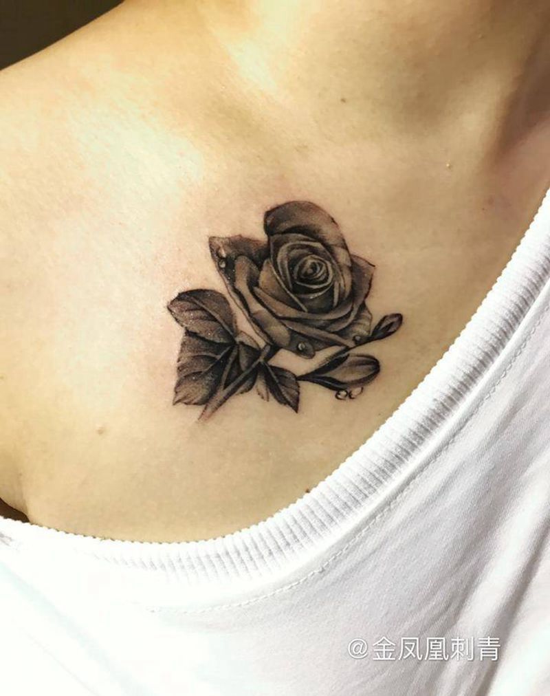玫瑰纹身图片