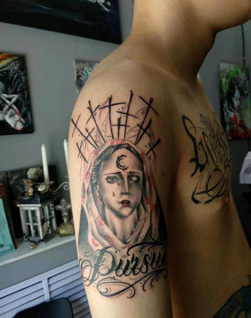 啦啦啦纹身图片_欧美写实纹身图案