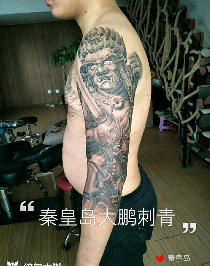 不动明王纹身图片