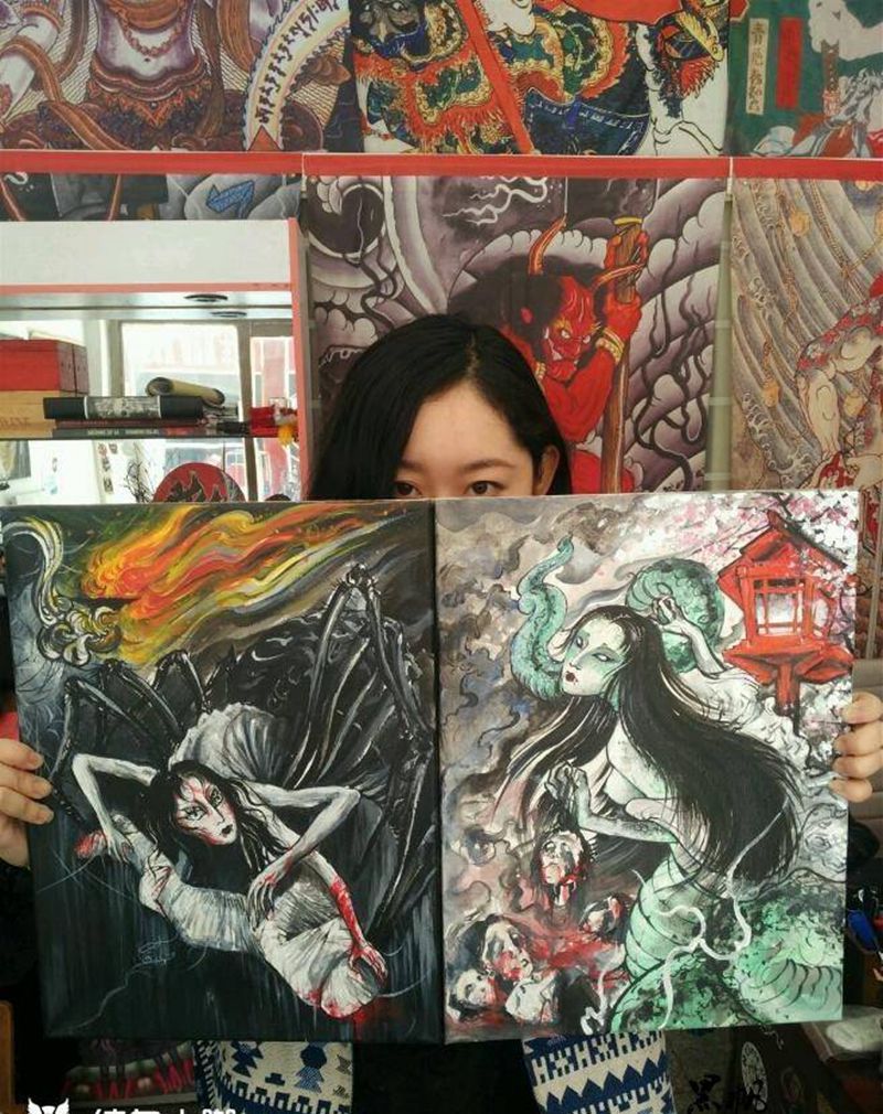 手稿纹身图片_传统宗教手稿作品插画纹身图案